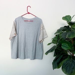 A•New•Day Sequin Sleeve Top